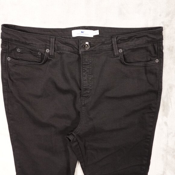 Vineyard‎ Vines High Rise Skinny Black Jeans Women's Size 33 - Picture 2 of 13